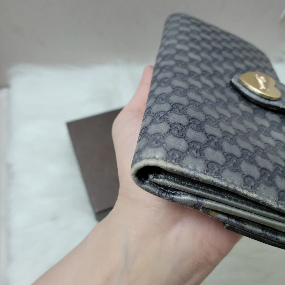 100% Authentic Gucci GG heart long wallet - Picture 14 of 16